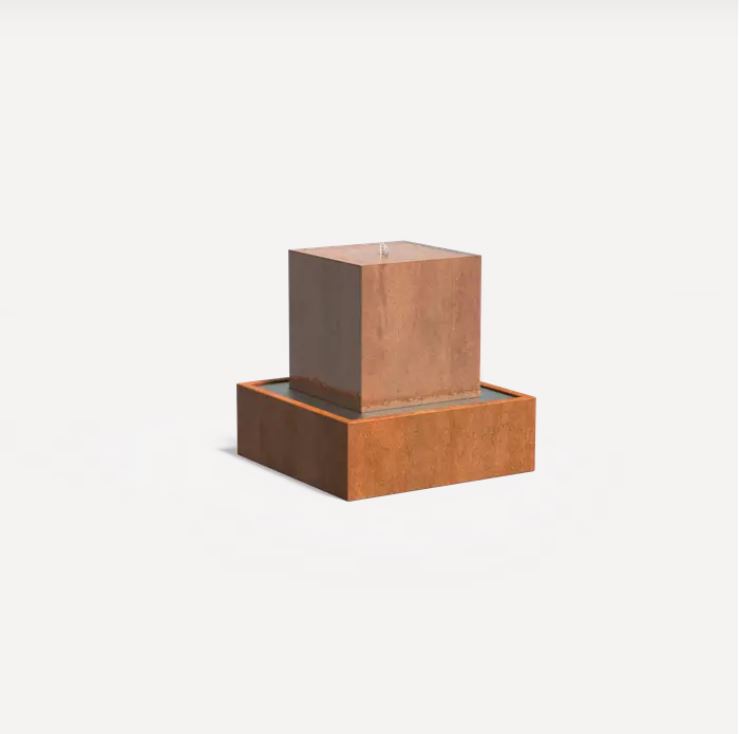 Wasserblock aus Cortenstahl